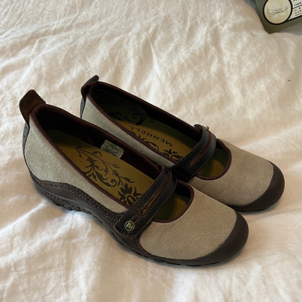 Merrill plaza bandeau, dark taupe, size 8